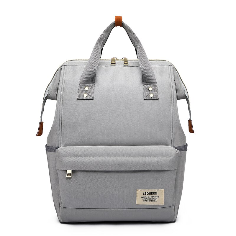 Lequeen Mommy Backpacks Nappy Bags animal bear print Diaper Bags Maternity Backpack Small Waterproof Travel Bag LPJ10: LPB19-gray