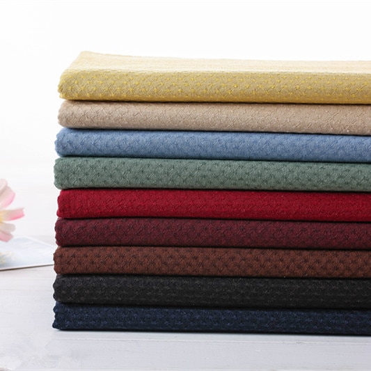 50*140cm tykke bløde prikker gradient japansk garn farvet bomuld quilting kjole tøj stof håndlavet pung patchwork trimning syvæv klud