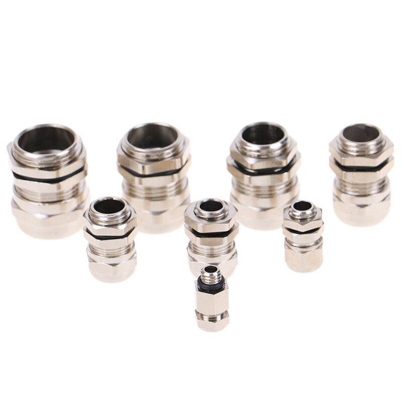 Brass Metric Cable M6 M8 M10 M 12 M14 M16 M18 Metric Cable Gland Waterproof Explosion Proof 304 Stainless Steel Connector