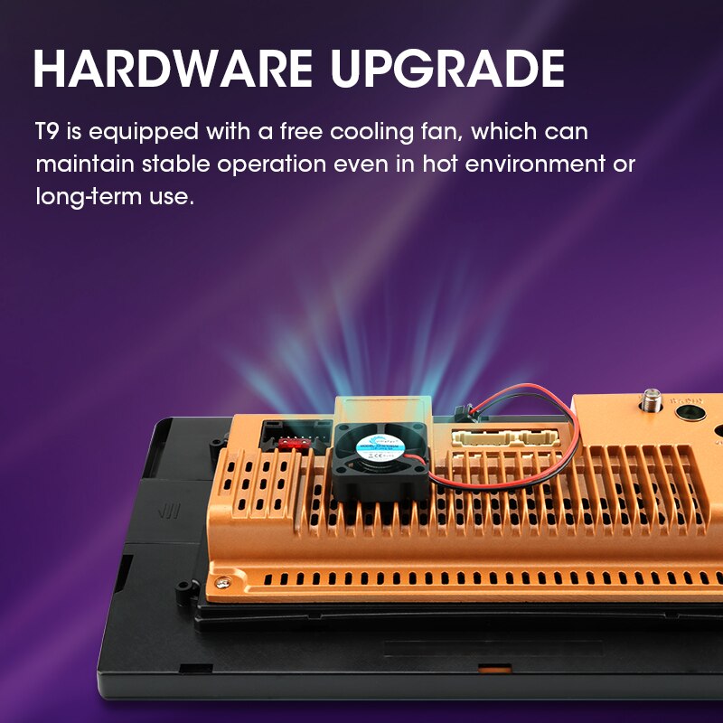 JMCQ Car Radio Cooling Fan Android Radio Radiator