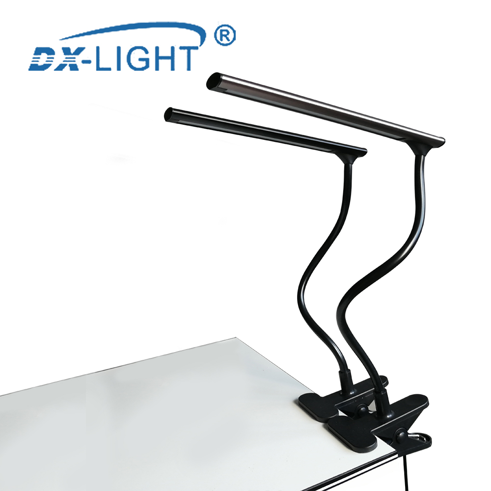 DC 5 V LED Tafellamp USB Leeslamp Zwart/Koffie Optioneel Boek licht LED Clip-on Lamp voor Piano Laptop Boek Lezen