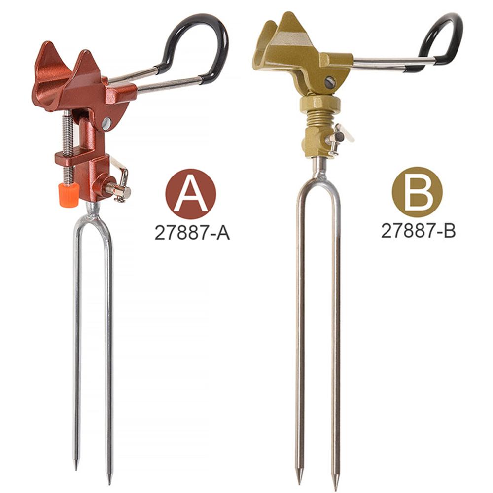 Titular da vara de pesca aço inoxidável vara de pesca equipamento de metal titular alça ajustável suporte vara de pesca acessórios