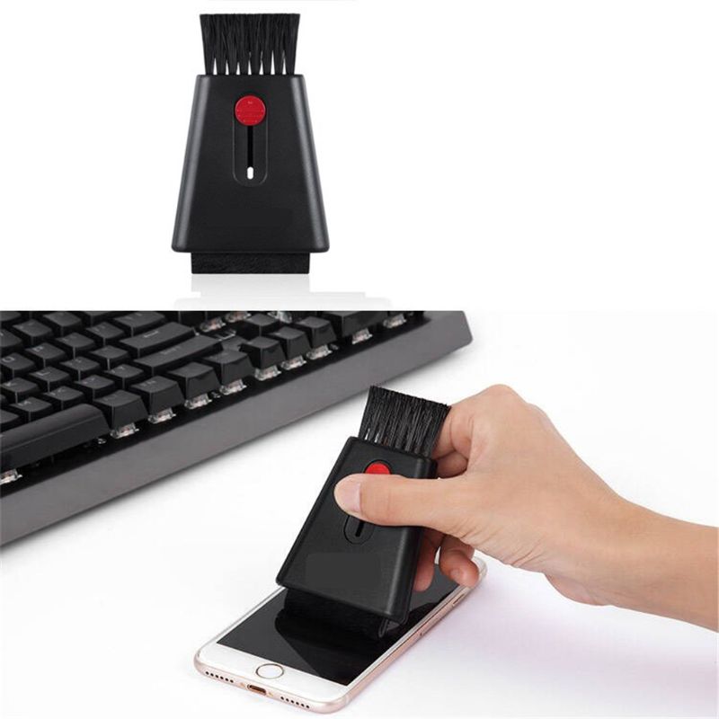 Teclado de ordenador limpiador de pantalla limpia Bursh Push-de estilo de arrastre de limpieza Kit para el ordenador portátil de escritorio teclado de vinilo LP de registro jugador