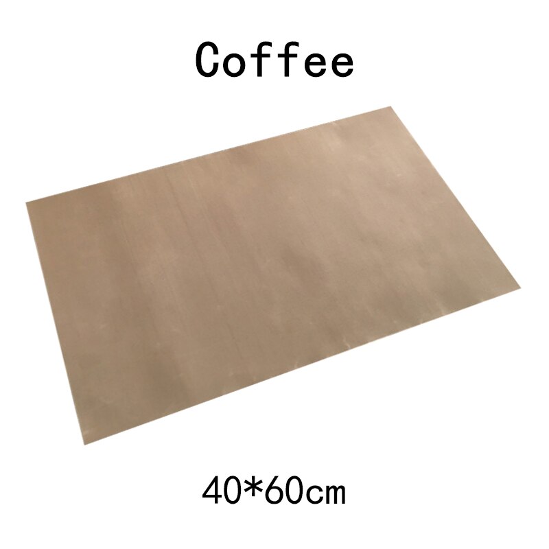 40*60Cm/30*40Cm Herbruikbare Slip Bakken Mat Vel Olie-Proof Papier Bakken Oven pad Non-stick Keuken Bakken Gereedschap Voor Gebak: Coffee-40x60cm