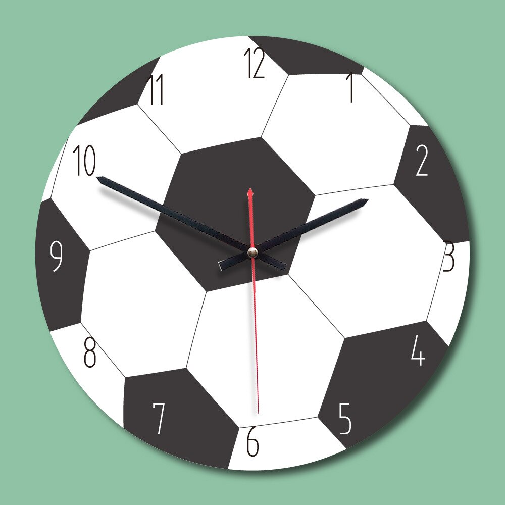 3d veggklokke tre basketball fotball golf fotball form sportsfans takrenne bursdag låve soverom 28cm/11 tommer
