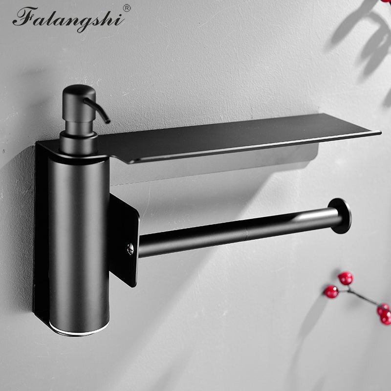 Liquid Soap Dispenser 304 Stainless Steel Multifunction Bathroom Accessories Phone Storage Paper Holder WB8601: Type 7