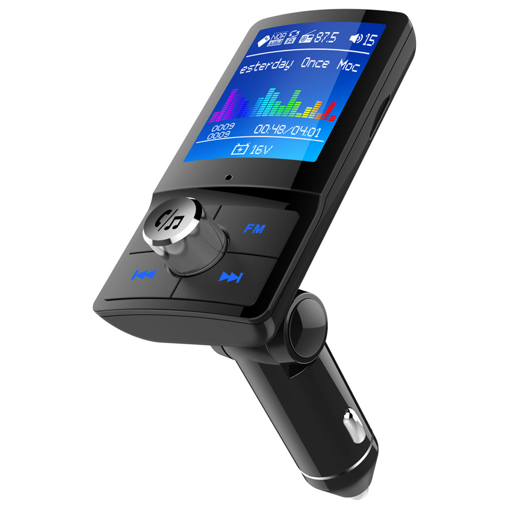 35# BC45 Wireless In-Car Bluetooth FM Transmitter Dual USB Input TF Card Car Kit Car Audio MP3 Player Aux Modulator