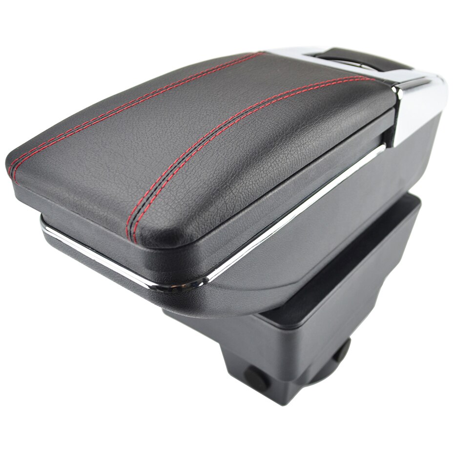 Armsteun voor opel vauxhall astra j armsteun dubbele laag opbergdoos decoratie autostyling: Rode draad