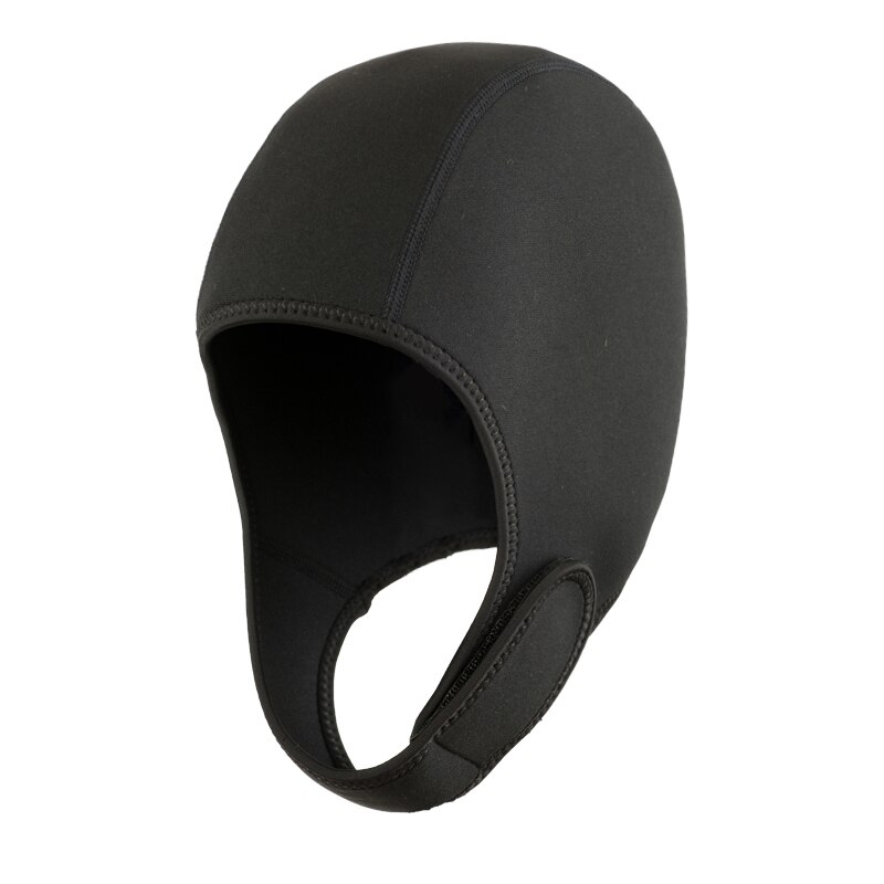 Diving Cap - Waterproof & Elastic - Sun Protection for Surfing, Swimming, Diving - Adjustable Headwear: Black