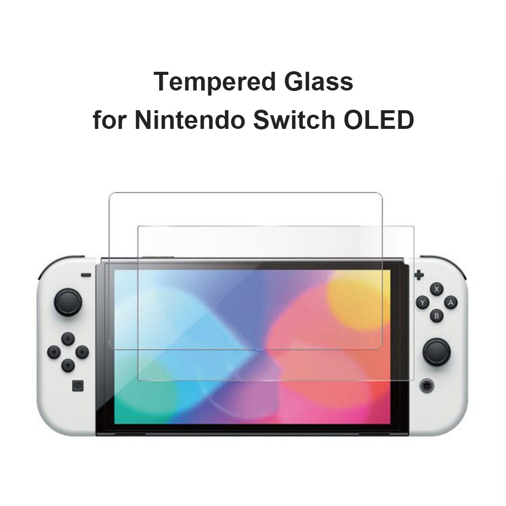 Für Nintendo Schalter OLED Gehärtetem Glas 9H HD Bildschirm Schutz kratzen-nachweisen Schutz Film Für NS OLED zubehör