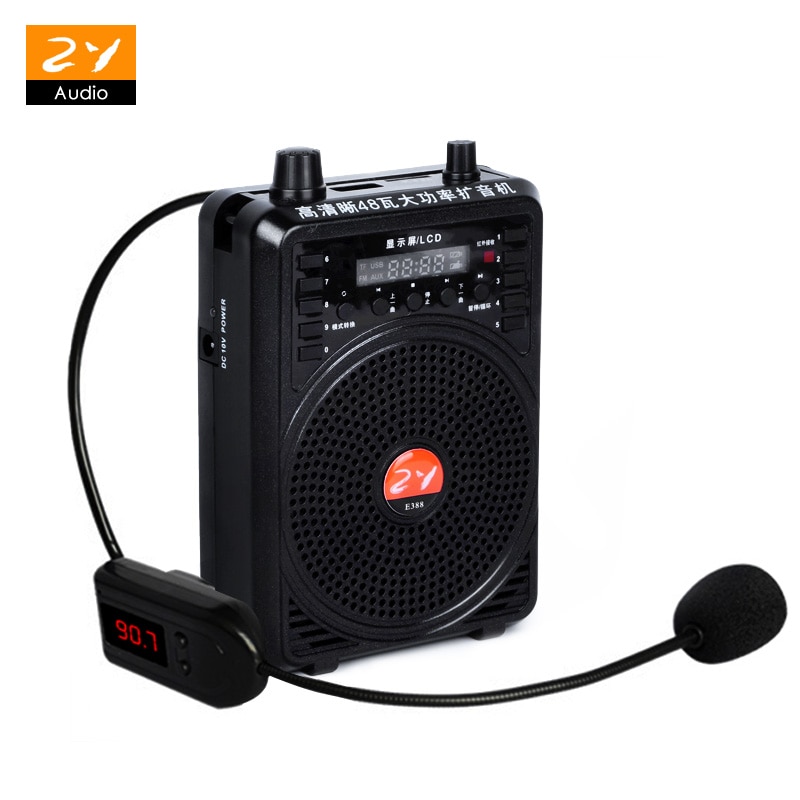 Amplificatore vocale Megafono booster Microfono mini Altoparlante Portatile di Sostegno della Carta di TF USB Radio FM per Insegnante tour guida Promozione