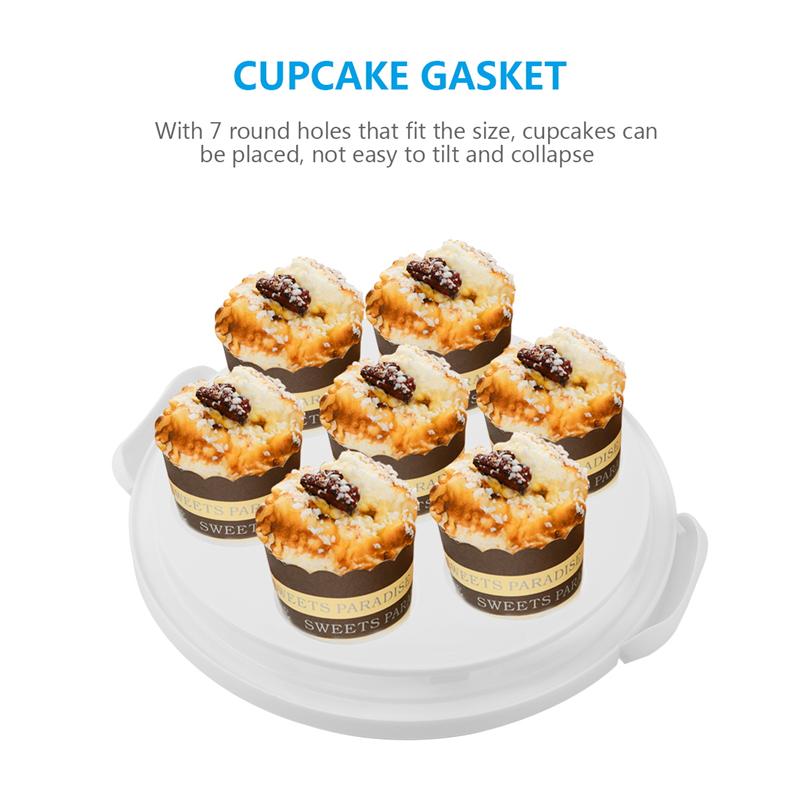 1pc Portable Cake Box Handheld Cake Packaging Food Storage Case Fresh Keeping Container with Lid