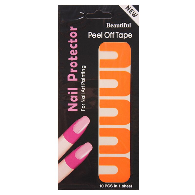 Disposable Anti-spilling Nail Stickers Polish Varnish Protector U-shaped Sticker Edge Anti-Flooding Patch Finge Tools: 04