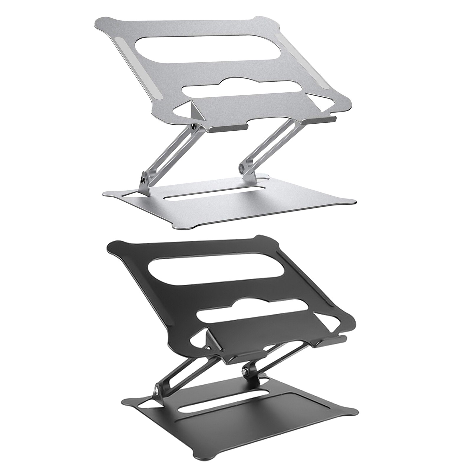 Portable Travel Laptop Stand Notebook Foldable Aluminum Tablet Support Rack, Height and Angle Adjustable