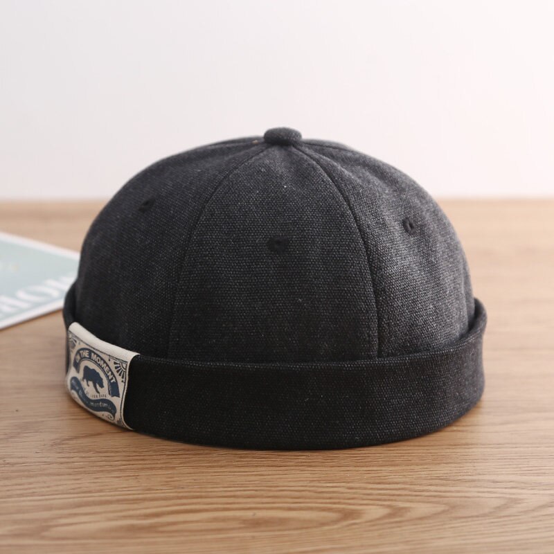 Bonnet Docker pour hommes et femmes, casquette de marin rétro, chapeau sans bord, casquette de papa