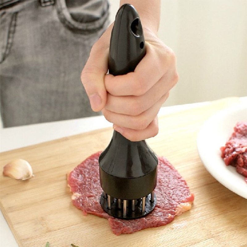 Meat Meat Tenderizer Needle With Stainless Steel Kitchen Tools Poultry: black