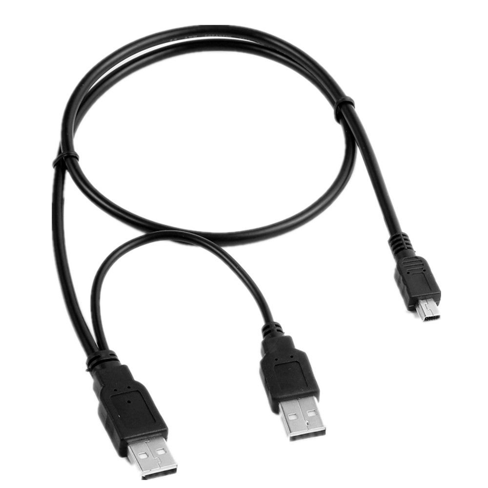 USB männlichen zu USB Männlichen und Mini 5Stift Ladegerät + Daten synchronisieren Y Kabel Blei Für Iomega 2.5&quot; tragbare Festplatte Festplatte