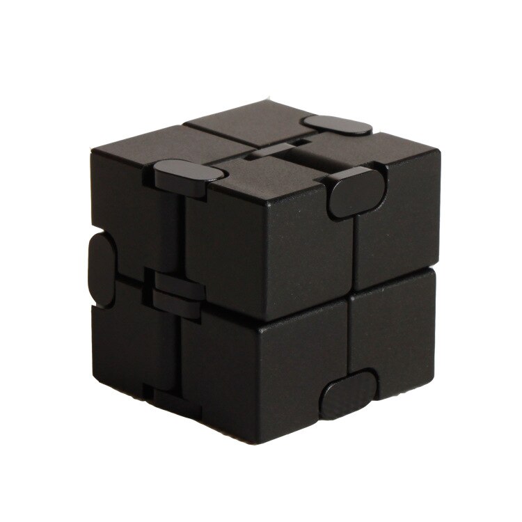 Stress Relief Toy Premium Metal Infinity Cube Portable Decompresses Relax Toys for Children Adults