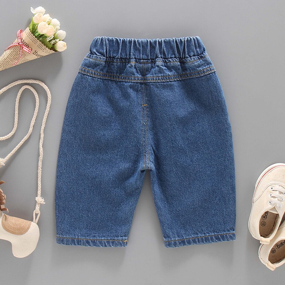 Jeans per bambini Jeans tinta unita per ragazze Jeans per bambini stile Casual vestiti per bambini estivi per ragazze