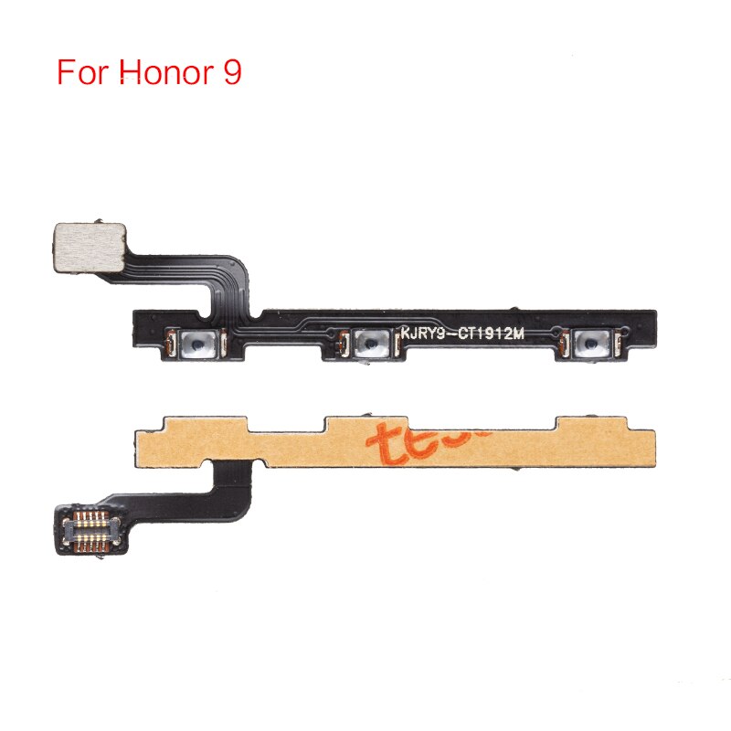 1pcs de Flex para Huawei Honor 9 10 Lite volumen abajo botón en el lateral clave cinta Flex Cable: For Honor 9