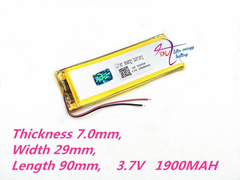 702990 3.7 v 1900 mah 703090 bateria recarregável li-po do lítio do polímero para o banco de potência do telefone móvel do pc da tabuleta de gps dvd e-book