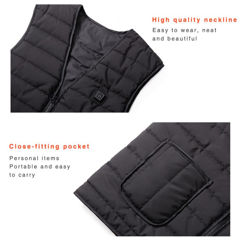 Varme Vest jakke usb frakt vinter kvinner menn utendørs sport Vest elektriske klær til fiske fotturer