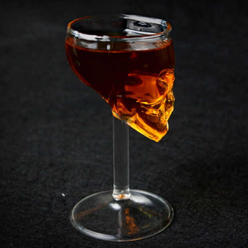Xunzhe Creatieve 3D Horror Schedel Beker Borosilicaatglas Van Rode Wijn/Whiskey Geesten Mini Cup Voor Halloween Party/thema Bar
