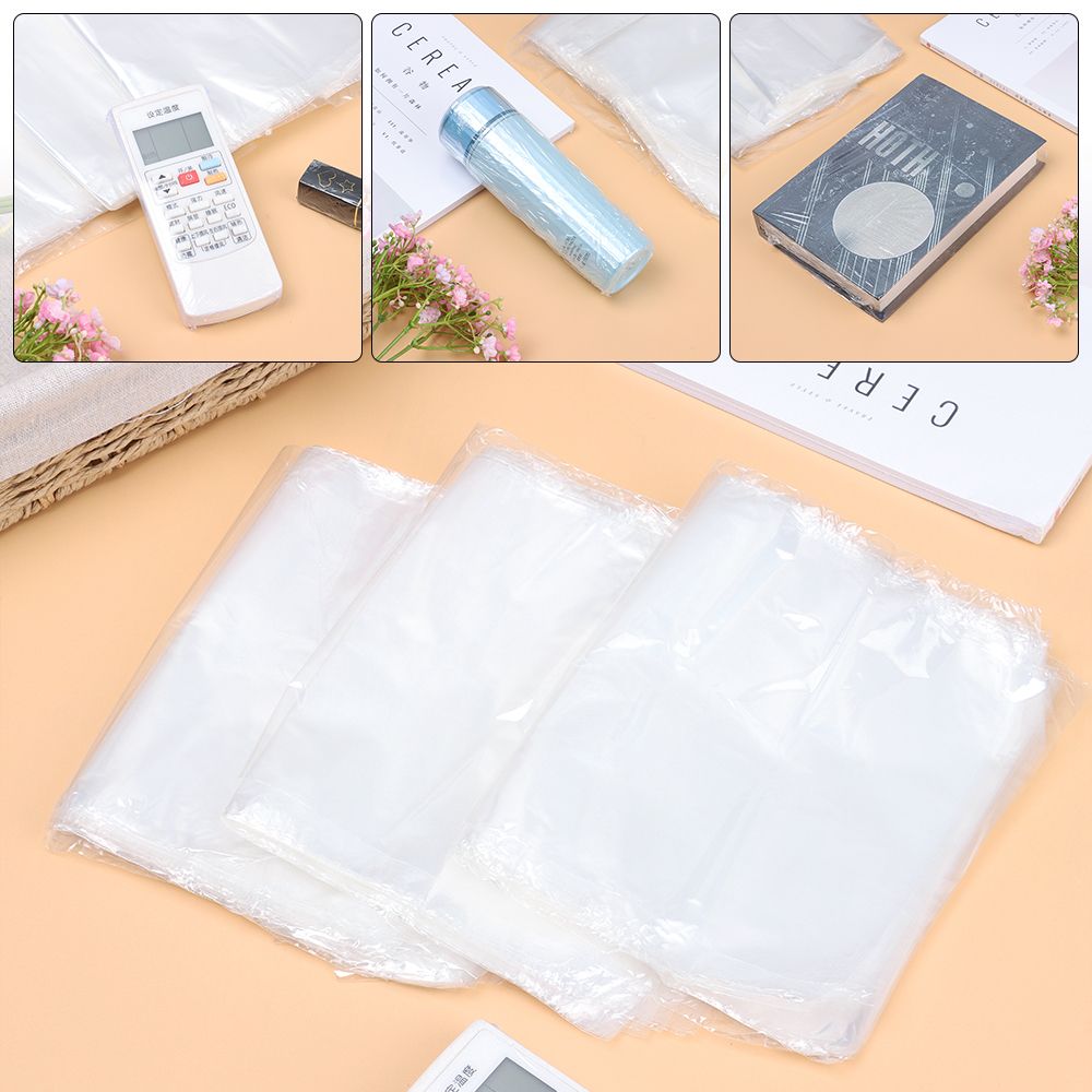 Film Anti-poussière pour climatiseur domestique, 100 pièces, sac d&#39;emballage, Film thermorétractable, étui de protection pour télécommande