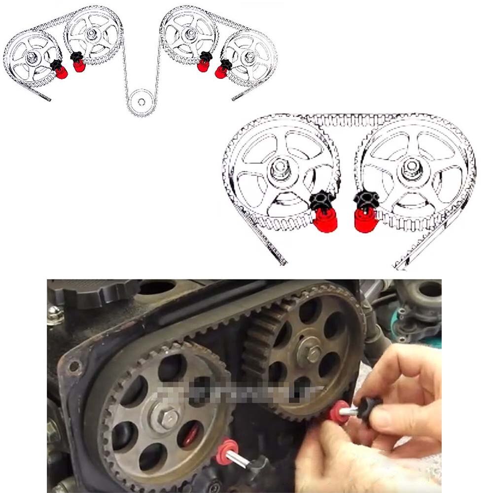 1 sarja auton nokka nokka-akselin lukon pidike työkalu auton moottorin ajoitus lukitus työkalusarja vaihteet puristimet osat auto lisävaruste