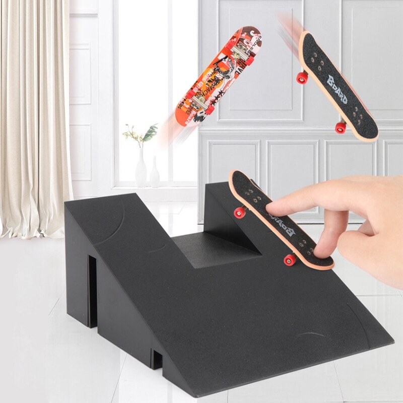 1 set greppbräda skena park trappsats trappor mini skateboards för barn skateboard träning mini brädspel