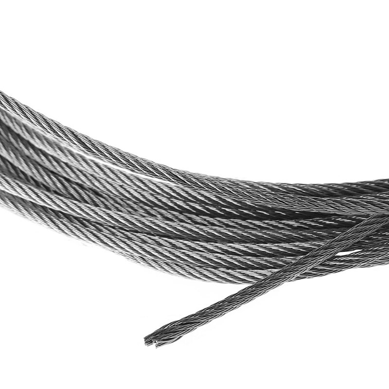 5m 304 wire reb rustfrit stål blødt fiskeri løftekabel 7 × 7 tørresnor  r9jf