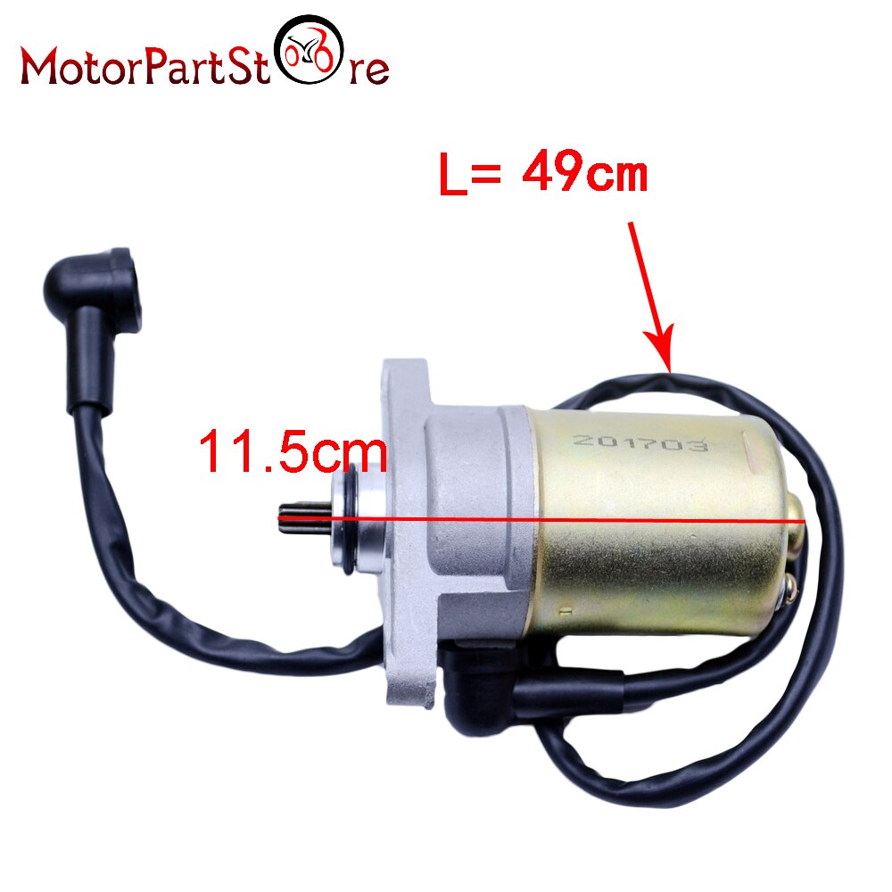 Scooter Moped Starter Starting Motor for GY6 47 49 50cc TaoTao Sunl Roketa Chinese Motorcycle Accessories @10