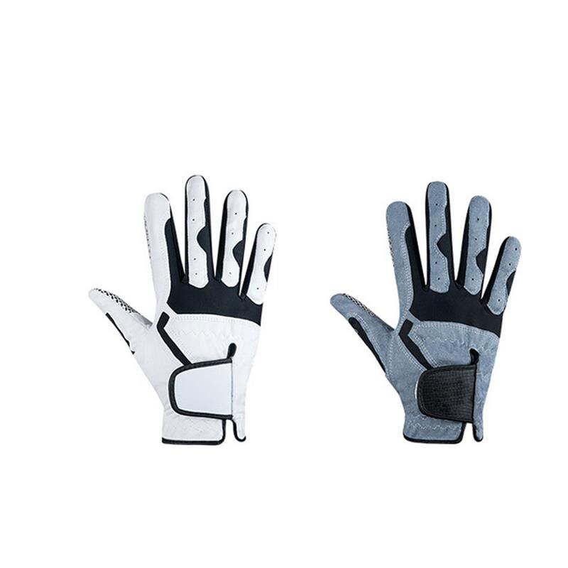 25 Yards Men Golf Gloves for Right Hand White Black Microfiber Non Slip Breathable Sport Gloves Golf Training Aids Accessories
