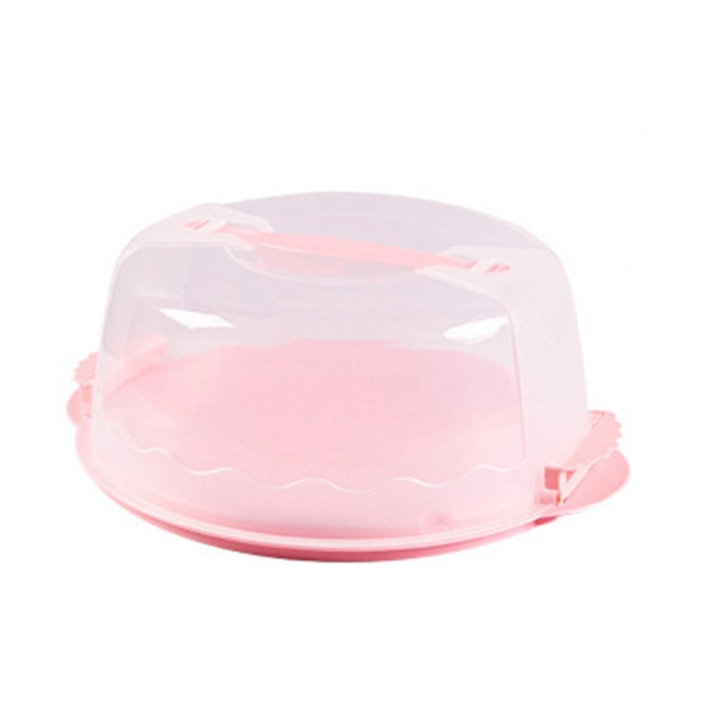Cake Box Portable Unique Waterproof Lightweight Plastic Handheld Cake Package Container for Carrying Dessert Tools