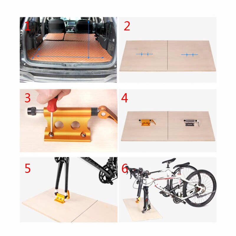Soporte de montaje en techo de horquilla para bicicleta de montaña, soporte de aleación de aluminio para bicicleta de carretera, piezas de equipo de ciclismo
