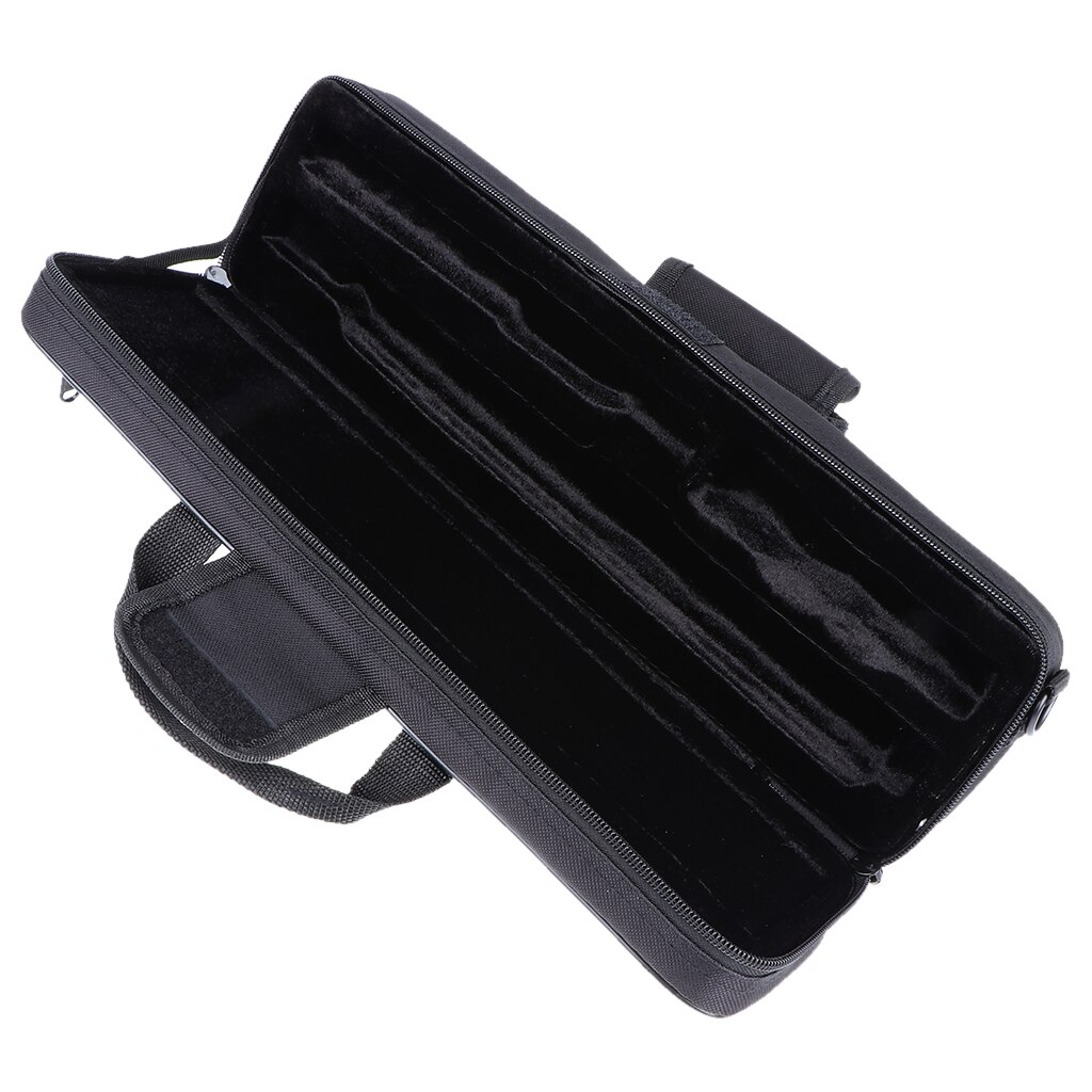 Nylon gepolstert Flöte fallen Schaum Innen Tasche Handtasche Schulter Tasche Schwarz