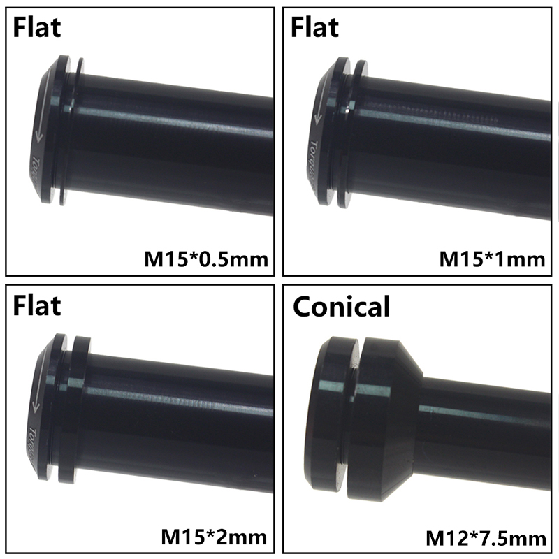 HEPPE MTB Road Bike Thru Axle Washer M12 M15 Axle Spacer Bike Hub Tube Shaft Skewer Spacer 0.5/1/2/3/4/7.5mm Thickness