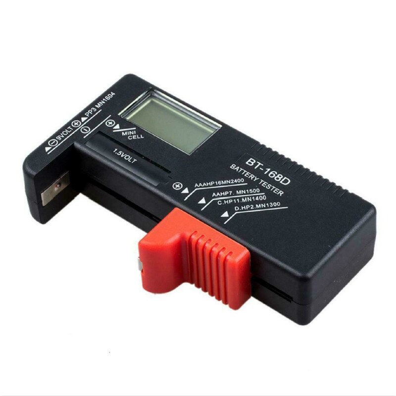 BT-168 Digital Battery Capacity Tester for 18650 14500 Lithum 9V 3.7V 1.5V Cell C D Batteries Tester M05 20