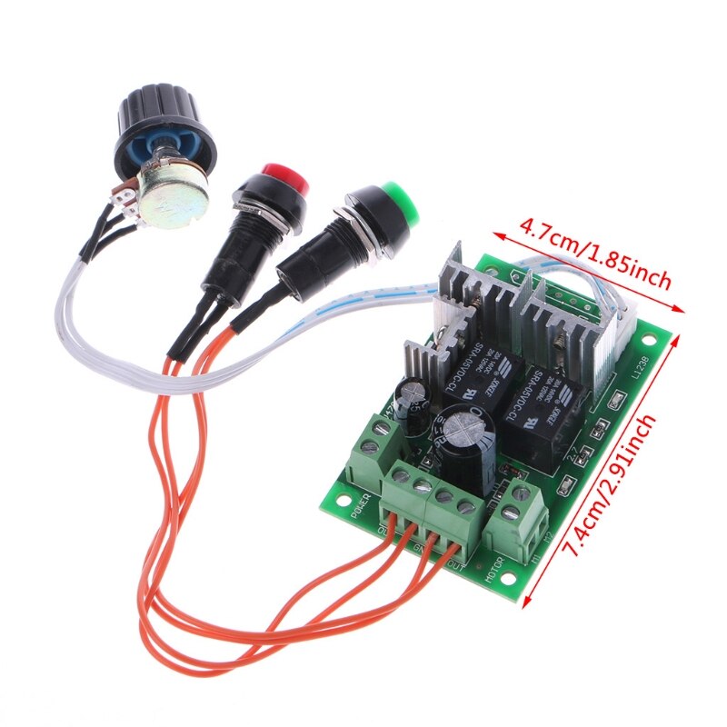 DC Motor Controller 6V 12V 24V PWM DC Motor Speed Regulator Controller Switch Linear Actuator