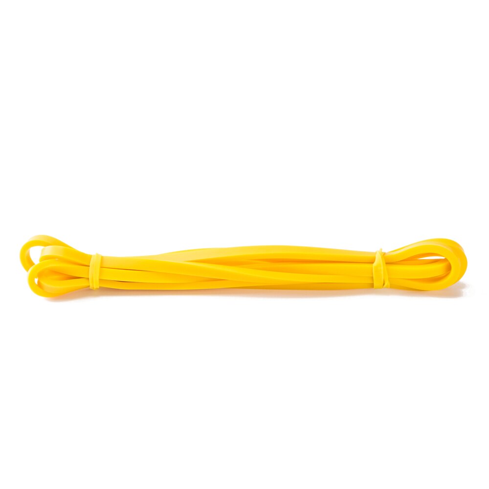 Modstandsbånd træning elastik træning ruber loop crossfit styrke pilates fitness udstyr træning expander unisex: Gul