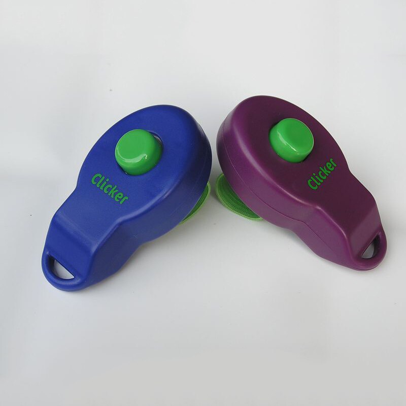 1 pz New Clickers Pet Dog Trainer Clicker cani addestramento fischio risposta guida audio con cintura elastica prodotti per cani forniture per animali domestici