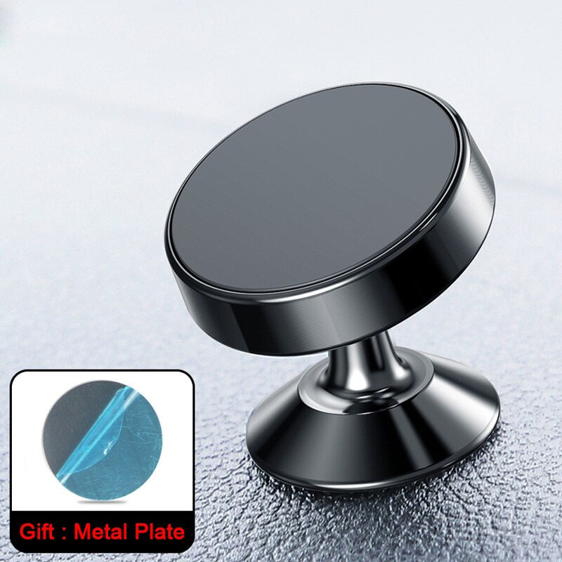 Suporte magnético para telefone de carro para celular suporte para celular magnético suporte para telefone celular suporte para gps no iphone 13 12 xiaomi huawei samsung: Black