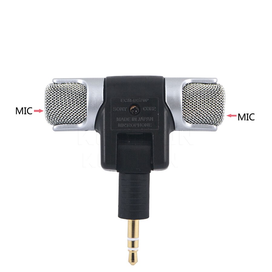 Kebidu Microfoons 3.5 Mm Draagbare Mini Mic Digitale Stereo Microfoon Voor Recorder Zingen Lied Karaoke