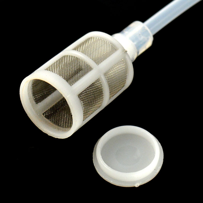 1PC Siphon Filter Haut Schlacke Filter Transfer Flasche Wein Presse Gerät Lebensmittel Klasse Kunststoff Brau Werkzeug