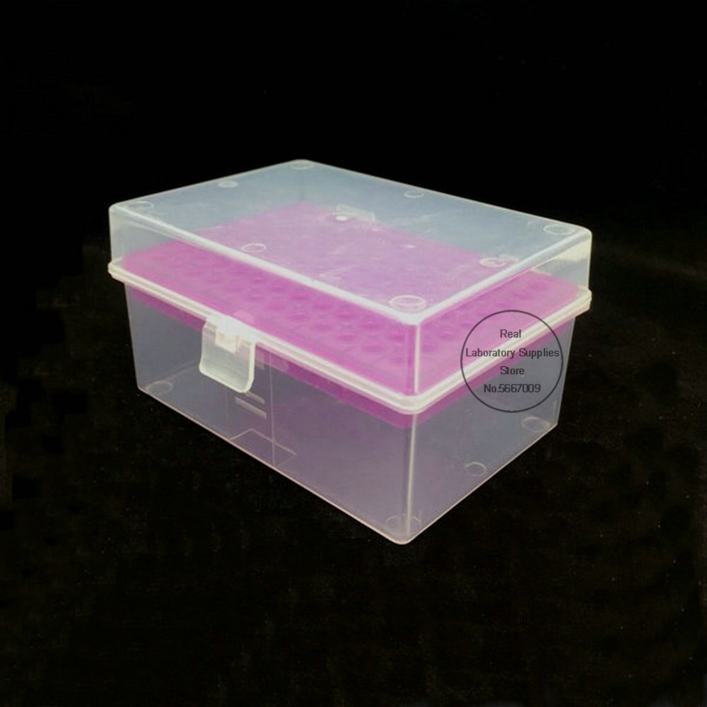 2pcs/lot Lab Plastic 300ul 96holes PP Tip Holder Pipette Storage Box Laboratory supplies