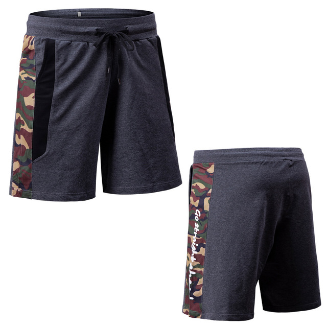 Schnell Trockenen Patchwork Sommer Neue Männer Laufen kurz Hosen Crossfit Fitnessstudio Fitness Sport kurze Hose FußBall Basketball-Ausbildung Strand kurze Hose: 1925 grau Baumwolle / asiatisch Größe S