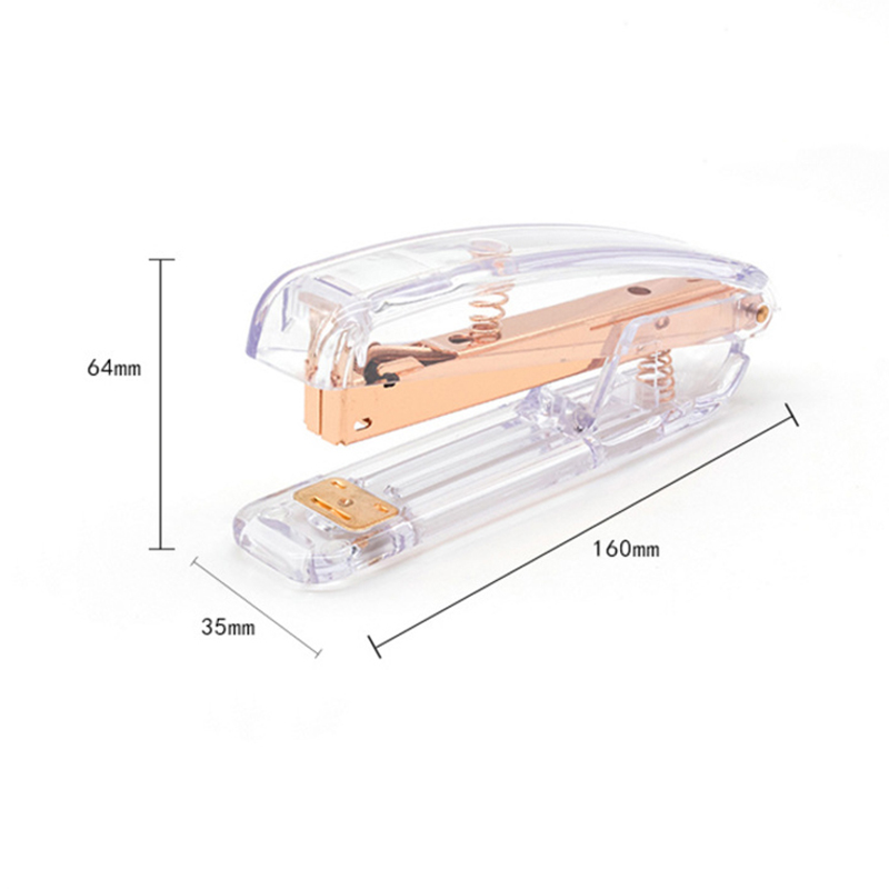 Rose Gold Stapler Edition Metal Manual Staplers 24/6 26/6 Include 100 Staples Office Accessories School Stationery Supplies