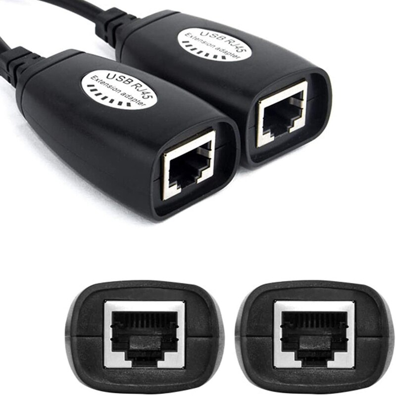 JHD-USB Om RJ45 Rj 45 Lan Kabel Uitbreiding Adapter Extender Usb Naar Netwerk Poort Signaal Versterker