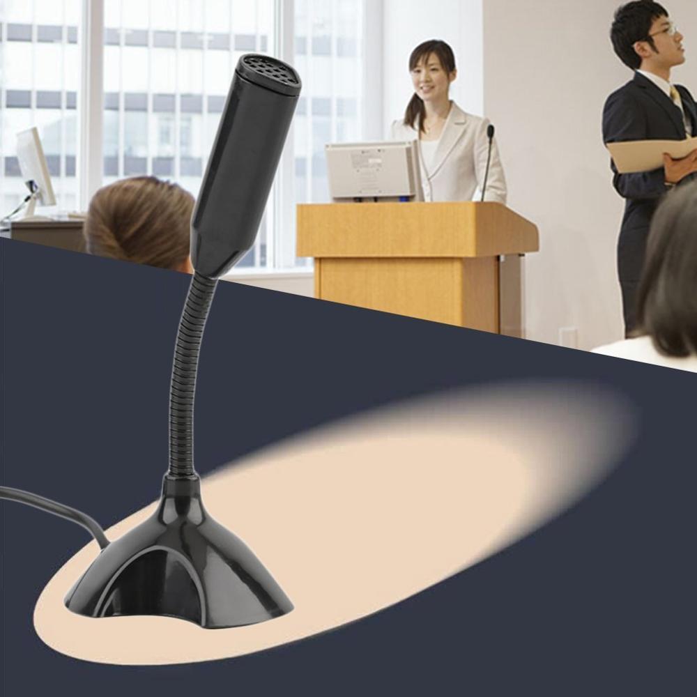 Universal USB Stand Mini Speech Microphone Desktop Microphones Mic For PC Desktop Laptop Notebook