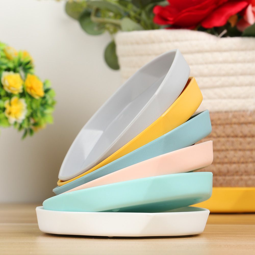 1Pcs Plastic Resin Plant Saucer Drip Trays Plastic Tray Saucers Indoor Outdoor Flower Garden Pot